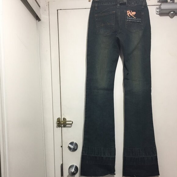 VINTAGE PARASUCO ERGONOMIC BOOT CUT JEANS SIZE 24 - Picture 8 of 13